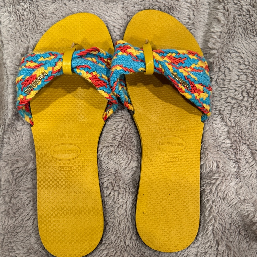 Havaianas Women's St Tropez Sandals in Yellow and Multicolor